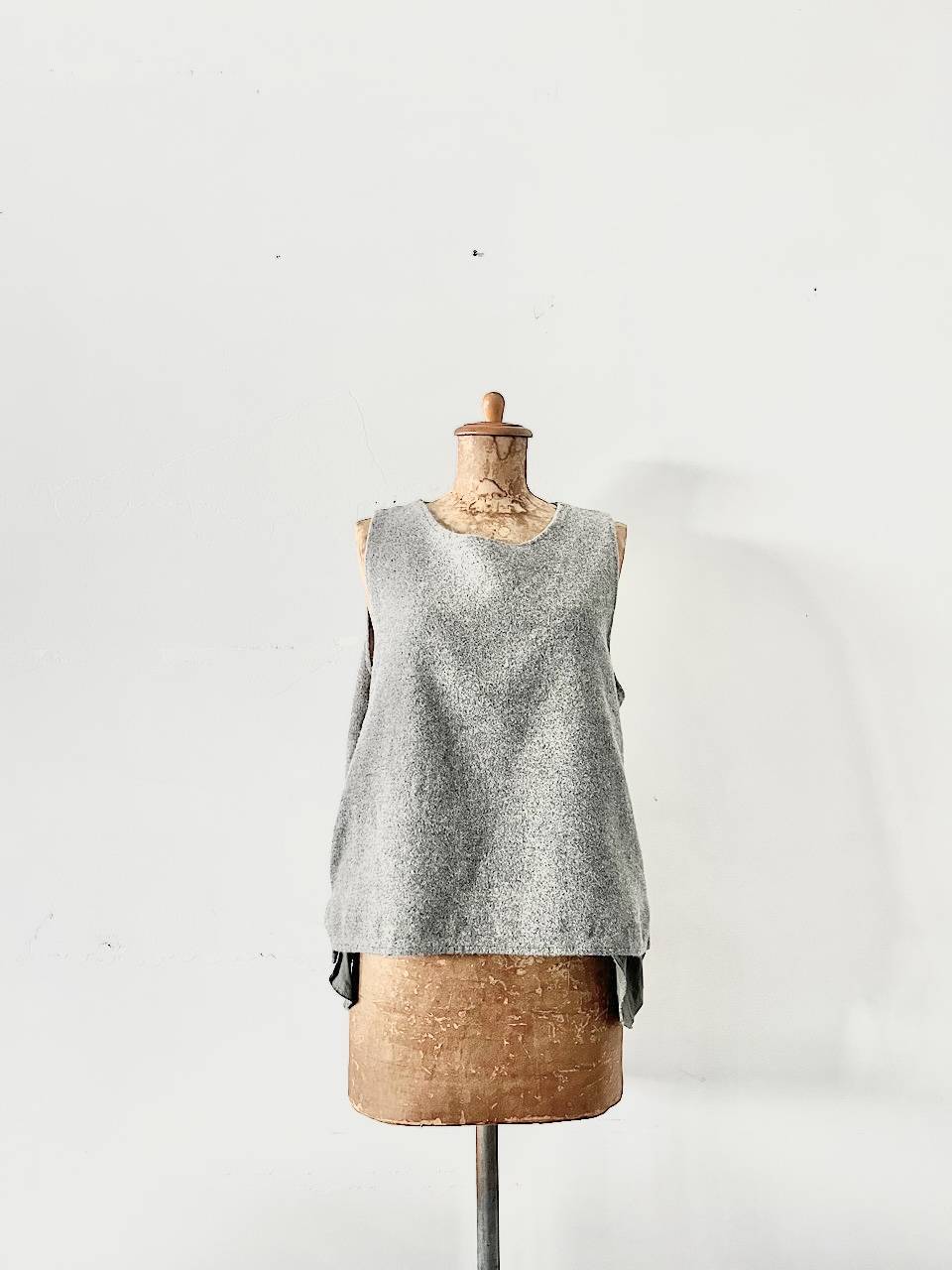 【美品】Gauze　ウールニット　グレー　ウール　アンゴラ　ナイロン