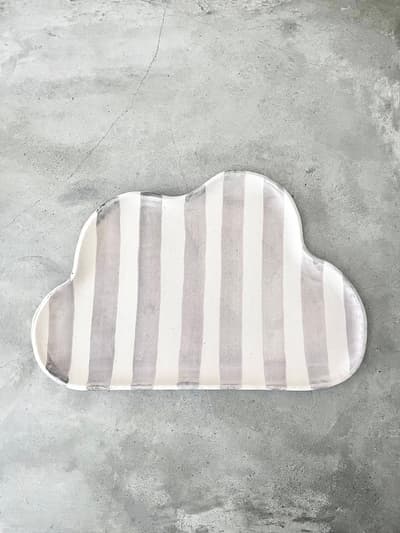 前田祥子　ひつじのてしごと　雲皿大　29×20 画像1