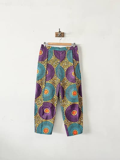【美品】MANANI　アフリカンプリント柄パンツ　フリーサイズ 画像1