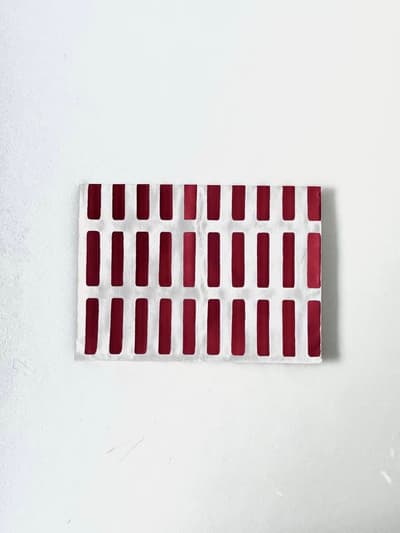 【美品】Artek　SIENA　レッド　50cm・75cm　ファブリック 画像1