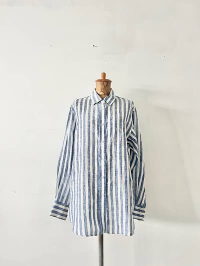【未使用】SLOBE IENA　European Linen レギュラーシャツ　サイズ38 画像1