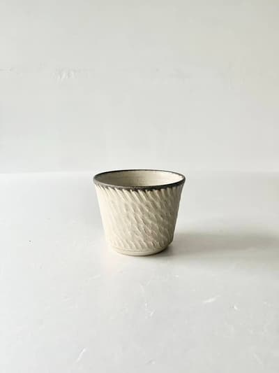 【美品】山本雅則　そばちょこ　白 画像1