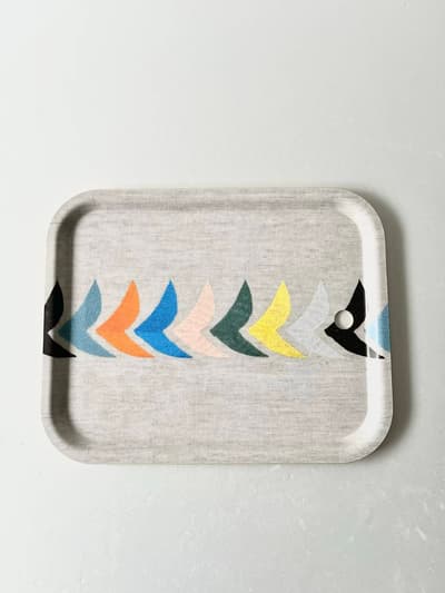 mina perhonen　bird  白樺トレイ　(大)  画像1