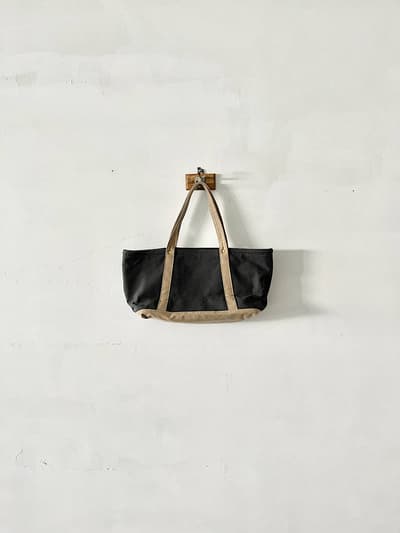 【美品】TEJIKA　キャンバストートバッグ　チャコール・ベージュ　ツカノマ　 画像1