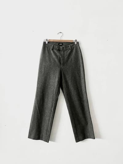 A.P.C　ウールパンツ　グレー　ナイロン混　サイズ36 画像1