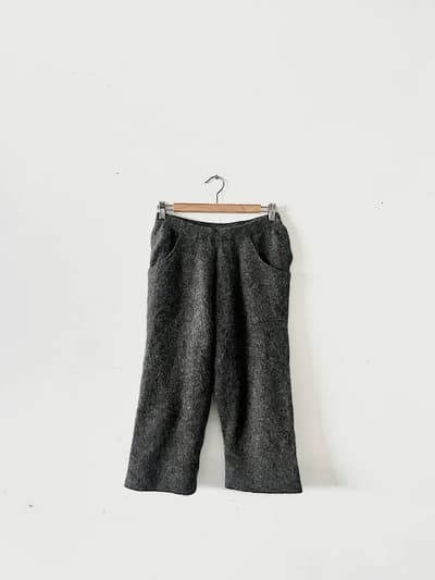 evameva　ニットパンツ　アルパカ　ウール　ナイロン 画像1