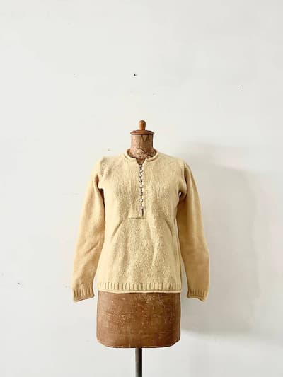 NATURAL LANDRY　ウールニット　イエロー　サイズ２ 画像1