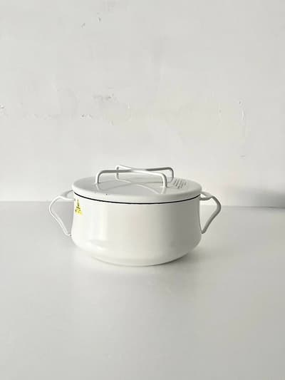 【美品】DANSK　コペンスタイル　両手鍋　白　2.2 L　 画像1