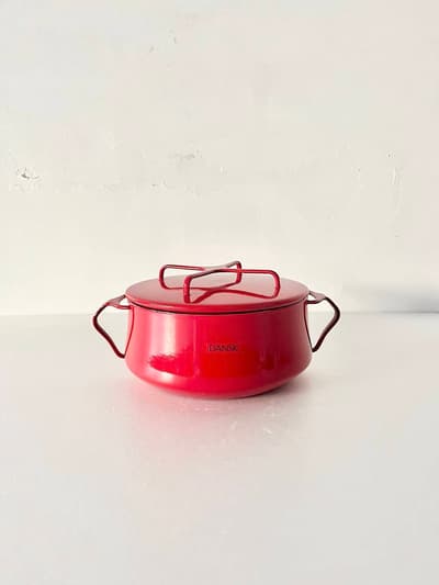 【北欧】DANSK　コペンスタイル　両手鍋　赤　2.2 L　 画像1