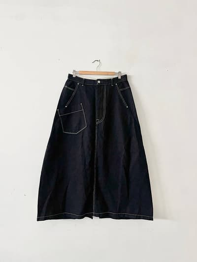 【美品】mina perhonen　always　デニムロングスカート　サイズ40 画像1