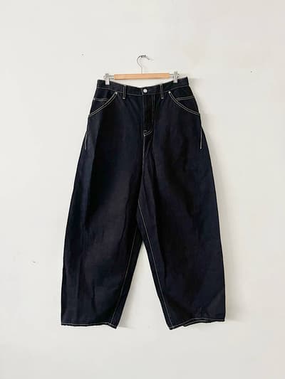 【未使用】mina perhonen　always　バルーンワイドデニムパンツ 　サイズ40 画像1