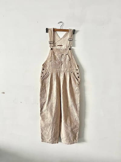 【美品】jicca 樽オーバーオールコーディロイ　サロペット　　 画像1