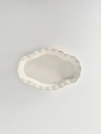 【美品】土本製陶所　フリルS　プレート　萬古焼 画像1