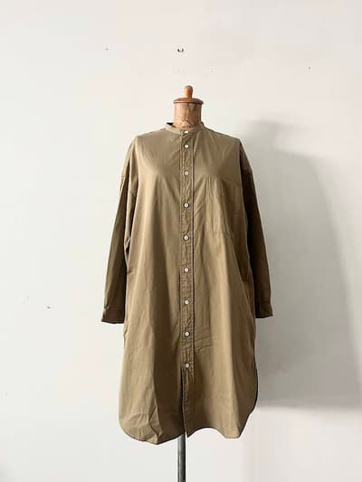 Gymphlex　バンドカラー　ロングシャツ　チュニック　コットン　サイズ12 画像1