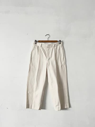 YAECA　CHINO CLOTH PANTS TAC STRAIGHT 　WHITE　 画像1