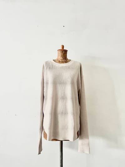 【美品】FREAK'S STORE　ワッフルクルーネック　プルオーバー　サイズF 画像1