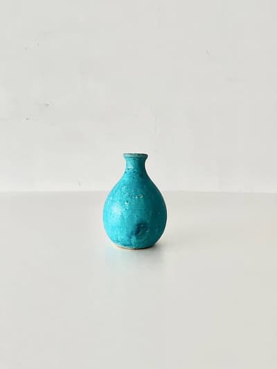 【美品】やちむん　大嶺實清　大嶺工房　青釉　徳利　沖縄　酒器 画像1
