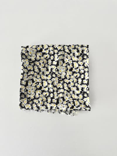 【美品】R&D.M.Co- OLDMAN'S TAILOR　daisy   GAUZE SHAWL　 画像1