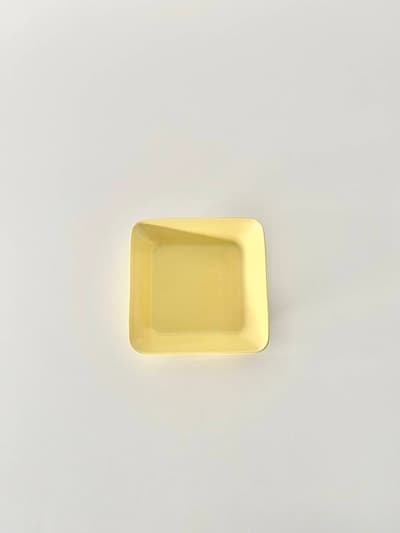 【北欧】iittala　Teema　スクエアプレート　16・16　廃番色　イエロー 画像1