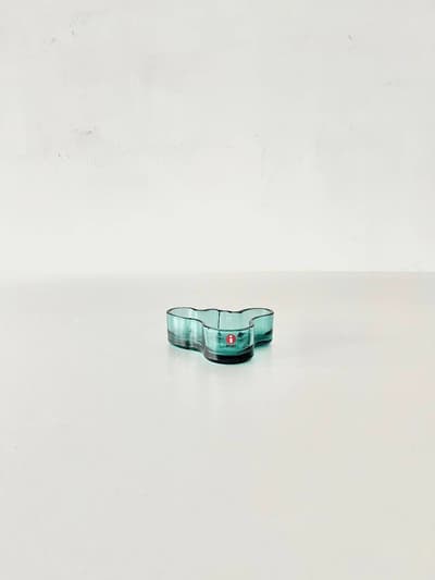 【未使用】iittala 　Aalto　ボウル　98mm　green- blue 画像1