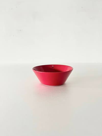 【未使用】iittala 　TEEMA　ボウル　レッド 画像1