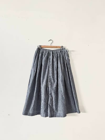 【美品】ARMEN　パワールームストライプ　イージーギャザースカート　サイズ１ 画像1