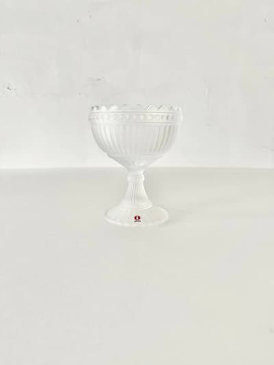 【美品】iittala・marimekko　マリボウル　frosted clear 155mm 画像1