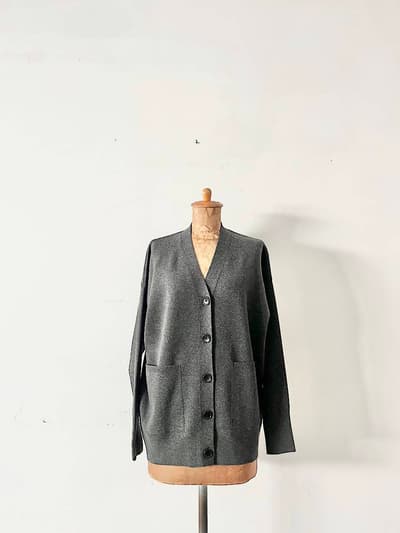 【未使用】spick and span　ダブルジャガードビッグカーディガン 画像1