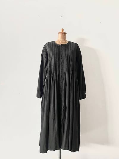 【未使用】Maison de soil　HEAVY COTTON WITH SELVEDGE　CREW NECK SHIRT DRESS 画像1