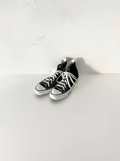 【美品】CONVERSE　キャンバス　オールスター　黒　サイズ5 画像1