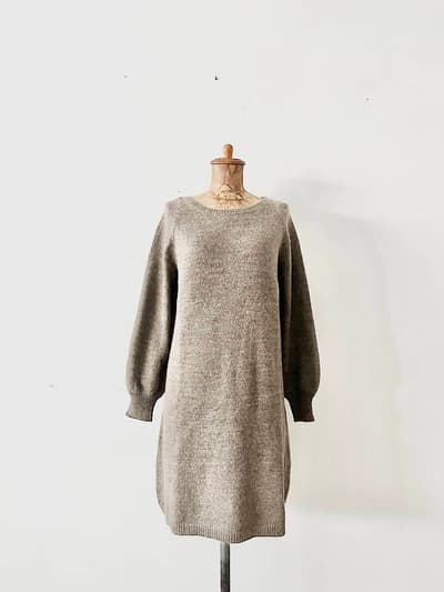 【美品】Ebonyivory　ロングニットセーター　アルパカ混　Fサイズ 画像1