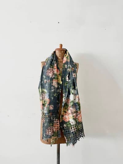 【美品】EPICE　ウールストール　花柄 画像1