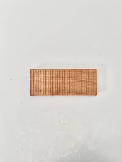 【美品】加賀雅之　Semi-aco　 onigiri皿　木製プレート　角皿 画像1