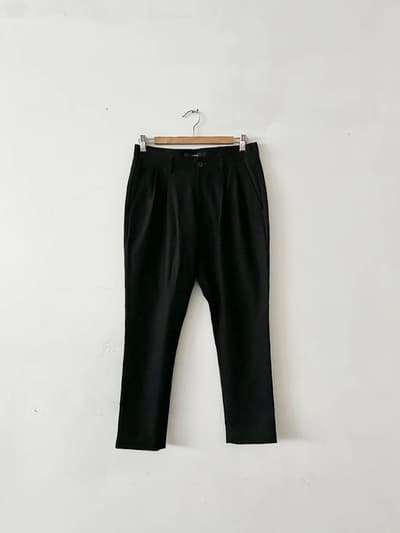 le glazik　黒ウールパンツ　サイズ38 画像1