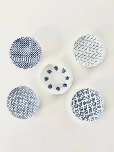 【美品】東屋　印判小皿5枚セット 画像1