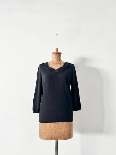 Valeria Zaccarelli　レースニット　XL 画像1