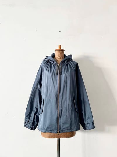【美品】kha:ki 　コットン ツイル ワイドスリーブ ジップアップパーカ　サイズ2  画像1