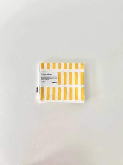 【未使用】artek　PLACE MAT　SIENA　WHITE-YELLOW 画像1