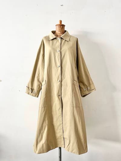 TRUE COLORS MARKET　ステンカラーコート　コットン 画像1