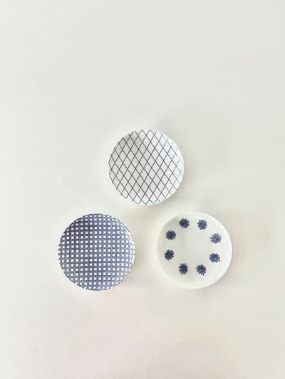 【美品】東屋　印判豆皿　3枚セット 画像1