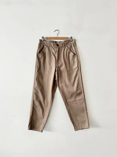 COMME des GARCONS　SHIRT　コットン テーパード パンツ トラウザーズ ワークパンツ 　サイズS 画像1