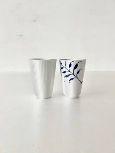 【北欧】Royal Copenhagen　カップ　2点セット　ブルーフルーテッド　 画像1
