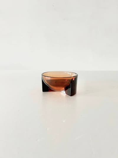 【北欧】　iittala　Kuru　ガラスボウル　セビリアオレンジ 画像1