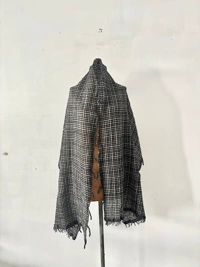 Babaghuri　チェック柄ストール　 画像1