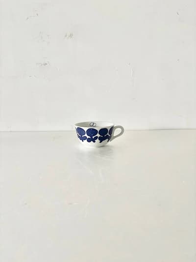 【美品】mina perhonen・PASS THE BATON Remake tableware Morning Cup 　	ネイビー　 画像1