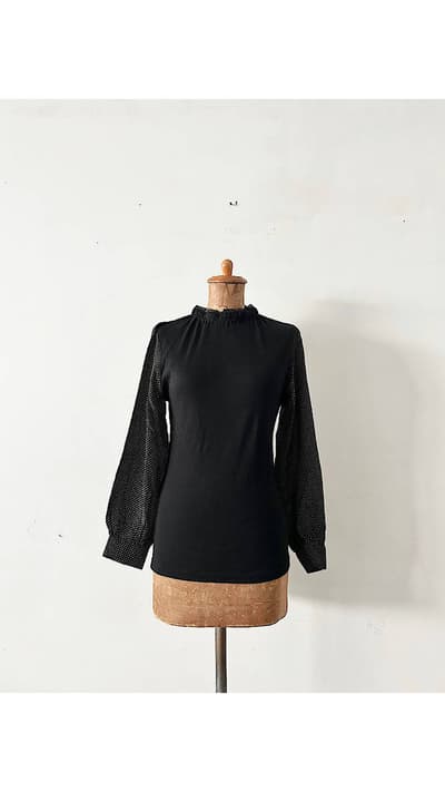 【美品】Porter des boutons　袖切替カットソー　 画像1