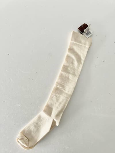 【未使用】45R　コットンウール　ソックス　サイズ0 画像1