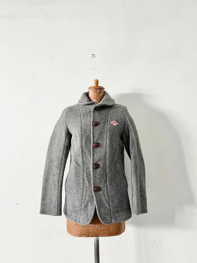DANTON　ウールモッサJK　グレー　サイズ36  画像1