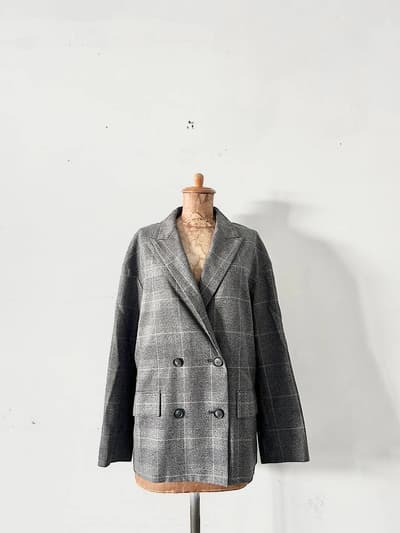 【美品】Col Pierrot　ウール　ダブル　ジャケット　ESTNATION　 画像1