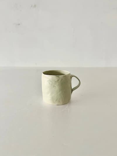 【美品】藤本羊子　マグカップ　手捻り 画像1